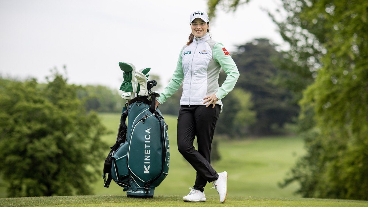 Leona Maguire at a golf course
