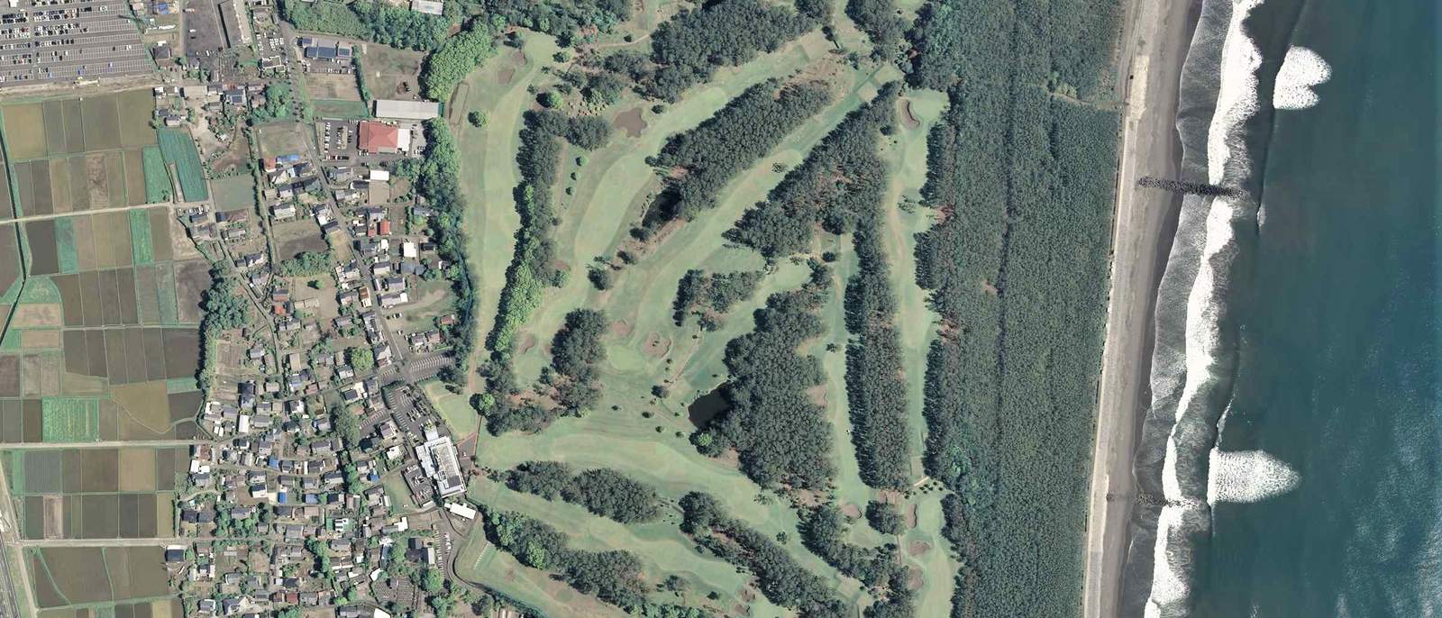 宮崎カントリークラブの空撮（JLPGA舞台）